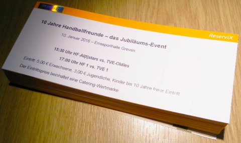 Karten für das Jubiläums-Event "10 Jahre Handballfreunde" können ab sofort bei Sport Olymp gekauft werden.