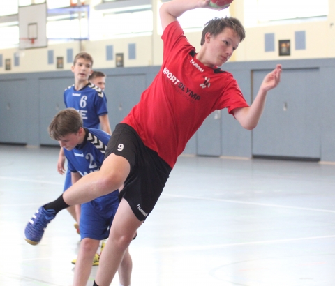 Ohne Probleme blieben Tobias Otten und seine Teamkollegen von der B-Jugend der Handballfreunde am Wochenende. (Foto: Heidrun Riese)