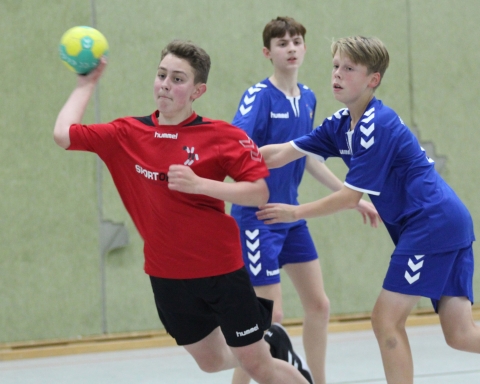 Luka Scholz und die C1-Jugend der Handballfreunde überzeugten in der ersten Qualifikationsrunde zur Verbandsliga. (Foto: Heidrun Riese)