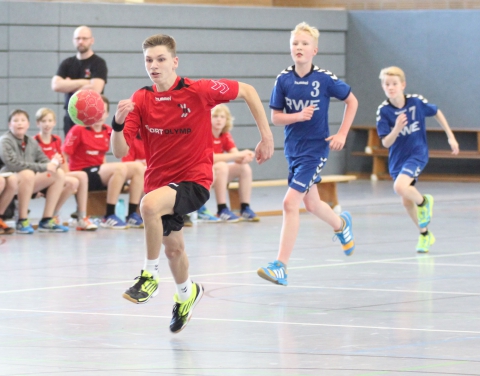 Erzielte acht Tore für seine Mannschaft: Leon Hinz. Durch den Sieg eroberte das Team Tabellenrang zwei. (Foto: Heidrun Riese)