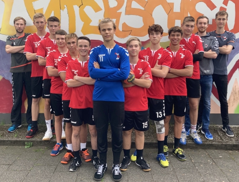 Team der Stunde bei den Handballfreunden und erste HF-Mannschaft in der Verbandsliga: die B1-Jugend. (Foto: Handballfreunde)