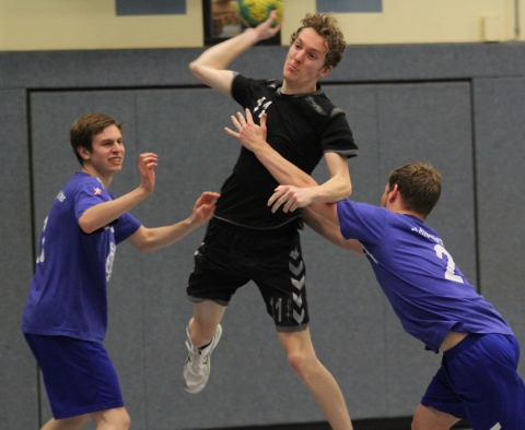 Fordern den Favoriten heraus: Heiko Meier und die zweite Mannschaft der Handballfreunde. (Foto: Heidrun Riese)