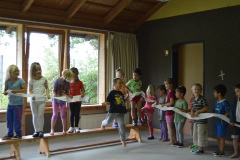 Die Schulanfänger aus dem AWO-Kindergarten hatten während der Handball-Schnupperstunde viel Spaß. Foto: AWO-Kindergarten