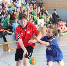 Zündeten ein Offensiv-Feuerwerk: Lukas Berstermann und die C-Jugend der Handballfreunde. (Foto: Heidrun Riese)
