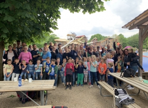 Einen ereignisreichen Tag einmal ganz ohne Handball verbrachten die HF-Minis mit ihren Eltern in Haltern. (Foto: HF)