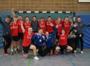 Die A-Jugend der Handballfreunde machte den Meistertitel in der Bezirksliga-Platzierungsrunde vorzeitig perfekt. (Foto: HF)