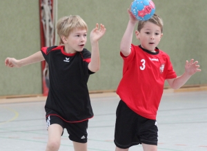 Mika Wissing war erstmals für die E-Jugend am Ball. Eigentlich noch bei den Minis unterwegs, trug sich der Junior direkt auch bei den Älteren in die Torschützenliste ein. (Foto: Heidrun Riese)