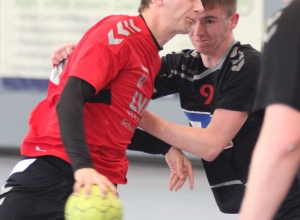 Paul Haje und seine Handballfreunde treffen auf Münster 08. (Foto: Heidrun Riese)