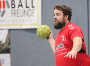 Christoph Wallroth warf sieben Tore für die Handballfreunde beim Erfolg in Hörstel. (Foto: Heidrun Riese)