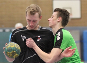 Nur selten befanden sich Marcel Bosse und die Handballfreunde im Griff der Gäste aus Münster, vielmehr entwischten sie ihren Gegenspielern ein ums andere Mal. (Foto: Heidrun Riese)