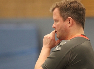 Sah eine teils überforderte Mannschaft: Andy Storkebaum. (Foto: Heidrun Riese)