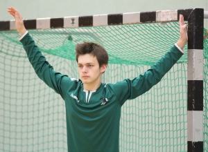 Zeigte bei seinem Debüt im Herrenteam eine Glanzleistung: Torwart Stefan Kenski. (Foto: Heidrun Riese)