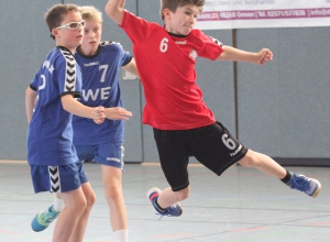 Großes Talent der Handballfreunde-D-Jugend: Jan Thöle. (Foto: Heidrun Riese)