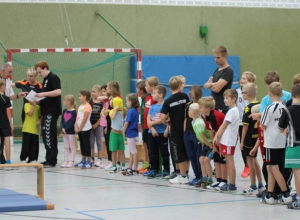 Das traditionelle Jugendtrainingslager der Handballfreunde findet dieses Jahr erstmals auswärts statt: der Nachwuchs der 05er trainiert an diesem Wochenende in Kattenvenne. (Foto: Heidrun Riese)