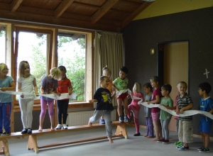 Die Schulanfänger aus dem AWO-Kindergarten hatten während der Handball-Schnupperstunde viel Spaß. Foto: AWO-Kindergarten