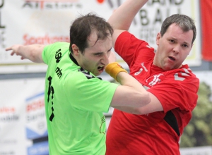 Marco Redmer markierte einen Treffer beim Unentschieden der Handballfreunde im Spiel gegen den ASV Senden. (Foto: Heidrun Riese)