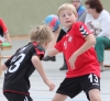 Haben es zumeist mit übermächtigen Gegnern zu tun: Jarno Wermers und die E-Jugend der Handballfreunde. (Foto: Heidrun Riese)